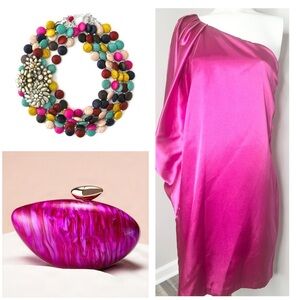 SOPHIA CHRISTINA HOT PINK DRESS - NWT - 6